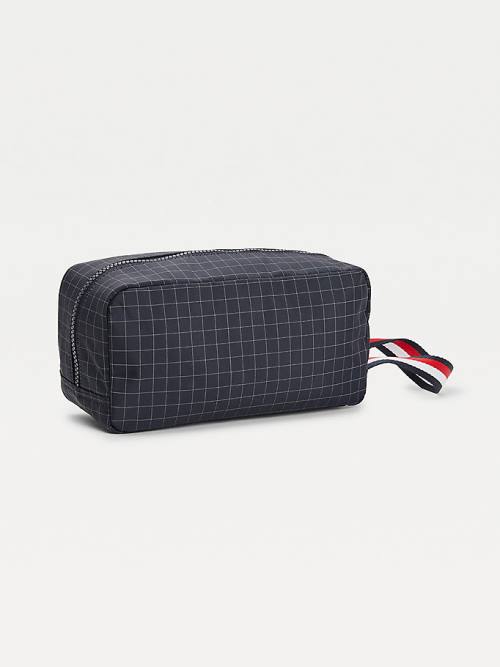 Tommy Hilfiger TH Established Su Repellent Washbag Çanta Erkek Mavi | TH421KIX