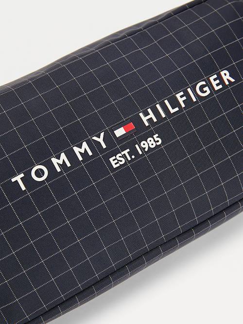 Tommy Hilfiger TH Established Su Repellent Washbag Çanta Erkek Mavi | TH421KIX