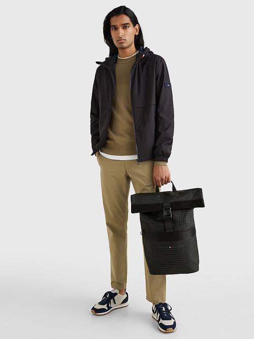 Tommy Hilfiger TH Established Urban Backpack Çanta Erkek Siyah | TH589VMC