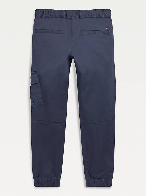 Tommy Hilfiger TH Flex Pull-On Cargo Pantolon Erkek Çocuk Mavi | TH927XZI