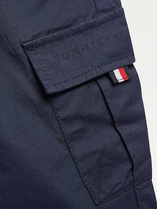 Tommy Hilfiger TH Flex Pull-On Cargo Pantolon Erkek Çocuk Mavi | TH927XZI