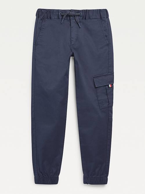 Tommy Hilfiger TH Flex Pull-On Cargo Pantolon Erkek Çocuk Mavi | TH927XZI