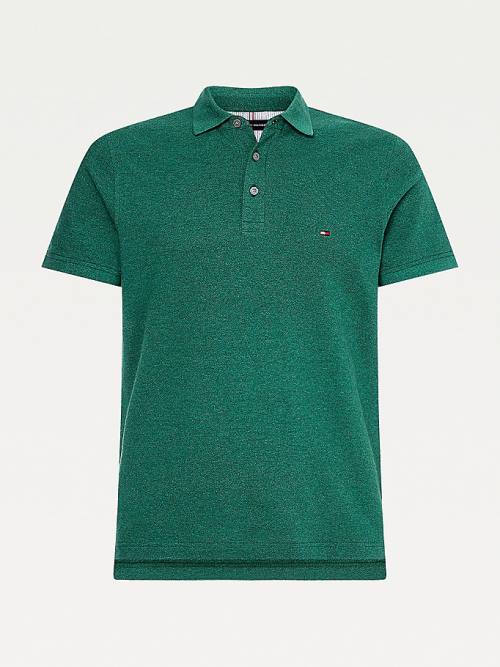 Tommy Hilfiger TH Flex Slim Fit Polo Yaka Tişört Erkek Yeşil | TH387GCA