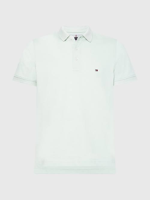 Tommy Hilfiger TH Flex Slim Fit Polo Yaka Tişört Erkek Yeşil | TH794AVZ