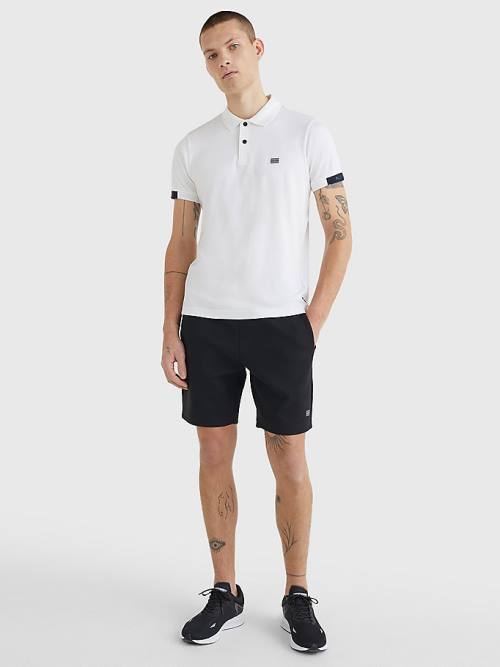 Tommy Hilfiger TH Flex Tech Essentials Slim Polo Yaka Tişört Erkek Beyaz | TH195LSU