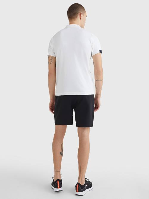 Tommy Hilfiger TH Flex Tech Essentials Slim Polo Yaka Tişört Erkek Beyaz | TH195LSU