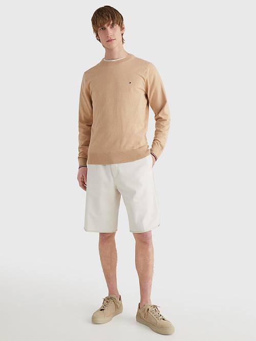 Tommy Hilfiger TH Flex Tipped Cuffs Jumper Kazak Erkek Kahverengi | TH948TVM