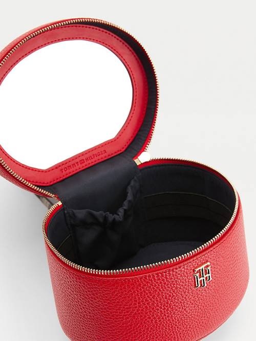 Tommy Hilfiger TH Interlock Vanity Case Çanta Kadın Kırmızı | TH319HZR