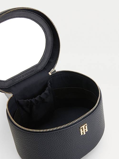 Tommy Hilfiger TH Interlock Vanity Case Çanta Kadın Mavi | TH805ROW