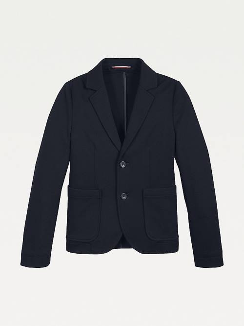 Tommy Hilfiger TH Konfor Stretch Jersey Blazer Ceket Erkek Çocuk Mavi | TH019CDT