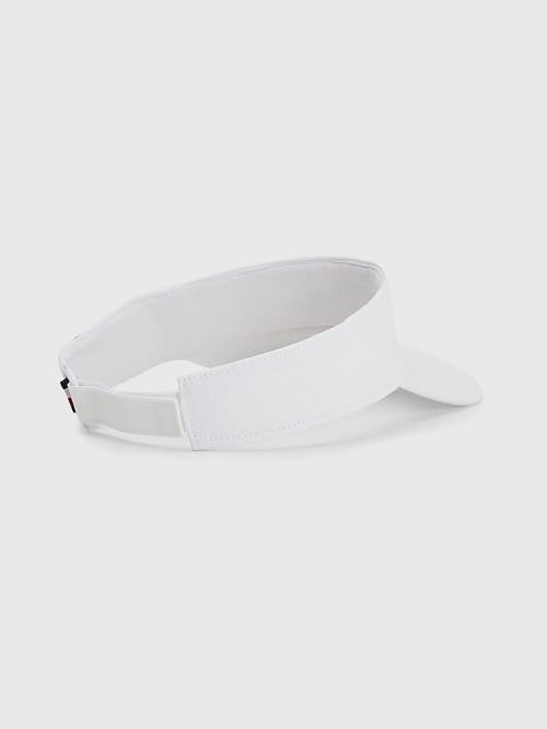 Tommy Hilfiger TH Modern Iconic Signature Visor Şapka Kadın Beyaz | TH465VPK