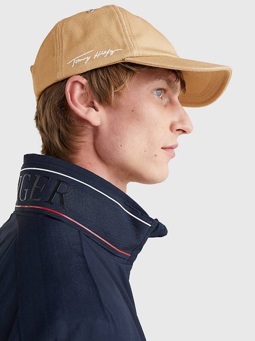 Tommy Hilfiger TH Modern Signature Embroidery Cap Şapka Erkek Haki | TH942BIA