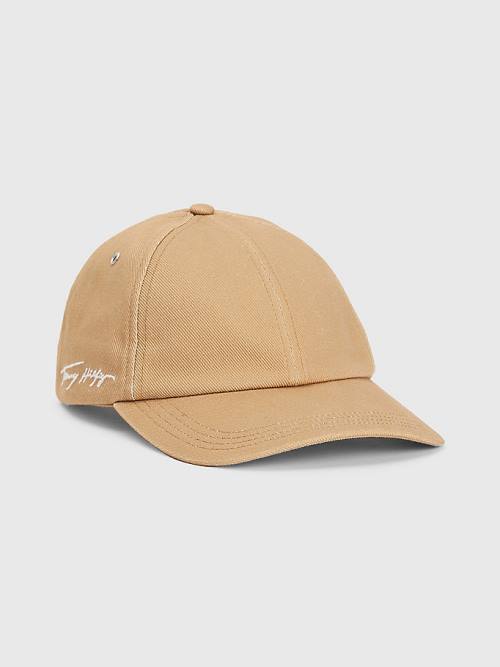 Tommy Hilfiger TH Modern Signature Embroidery Cap Şapka Erkek Haki | TH942BIA