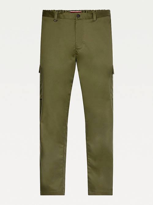 Tommy Hilfiger TH Modern Slim Fit Cargo Pantolon Erkek Haki | TH673GSO