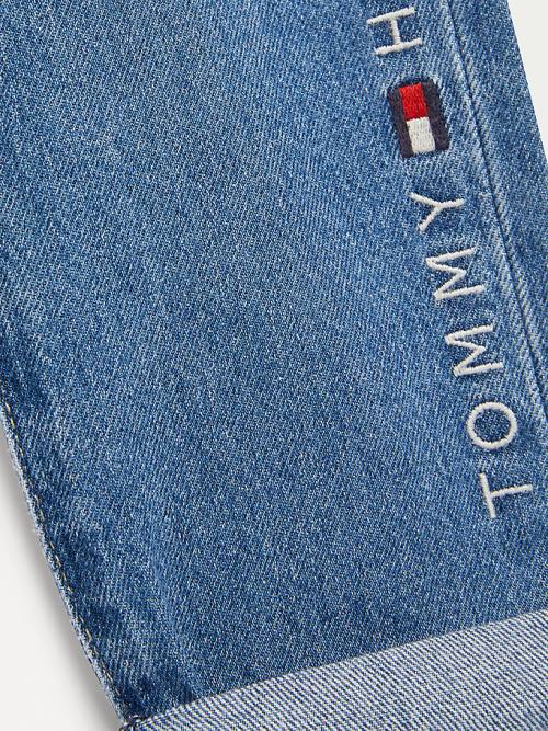 Tommy Hilfiger TH Modern Straight Logo Jean Pantolon Erkek Çocuk Denim | TH589PAY