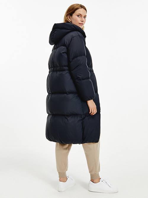 Tommy Hilfiger TH Protect Down Puffer Coat Ceket Kadın Siyah | TH026DXQ