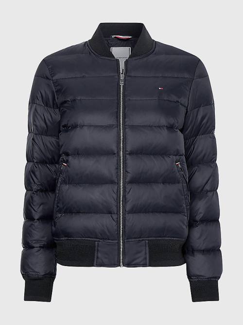 Tommy Hilfiger TH Protect Hafif Filled Bomber Ceket Kadın Siyah | TH541XDF