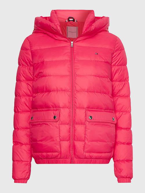 Tommy Hilfiger TH Protect Kukuletalı Padded Ceket Kadın Pembe | TH297AMU