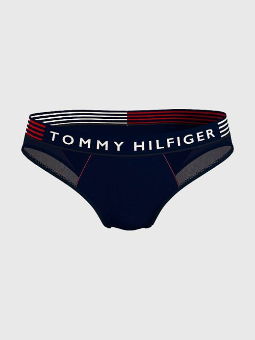 Tommy Hilfiger TH Stretch Logo Waistband Briefs İç Giyim Kadın Mavi | TH567WBI