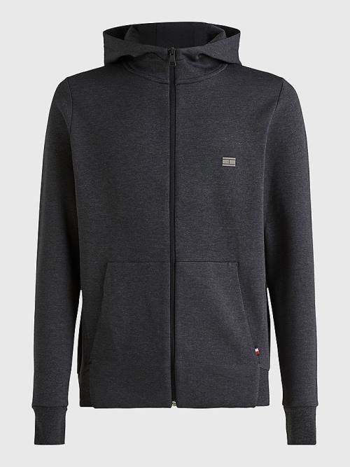 Tommy Hilfiger TH Tech Essential Kapüşonlu Sweatshirt Erkek Gri | TH528QEU