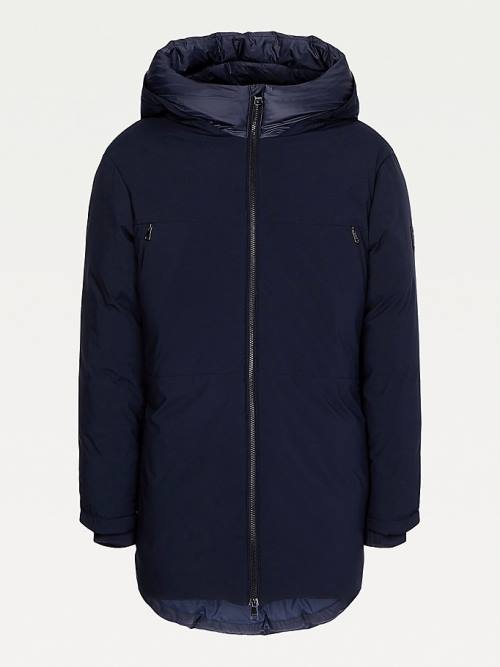 Tommy Hilfiger TH Tech Warm Filled Puffer Parka Kaban Erkek Mavi | TH302WHD