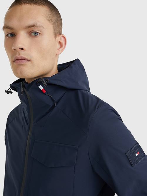 Tommy Hilfiger TH Tech Warm Kukuletalı Ceket Erkek Mavi | TH526QET