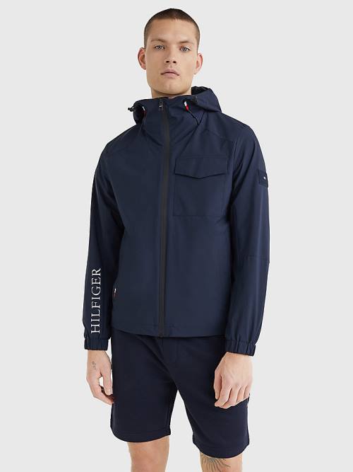 Tommy Hilfiger TH Tech Warm Kukuletalı Ceket Erkek Mavi | TH526QET