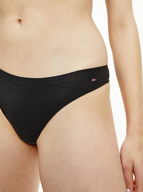 Tommy Hilfiger TH Ultra Soft Tanga İç Giyim Kadın Siyah | TH938PAC