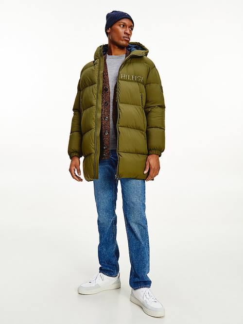 Tommy Hilfiger TH Warm High Loft Filled Parka Kaban Erkek Kahverengi | TH579EOR