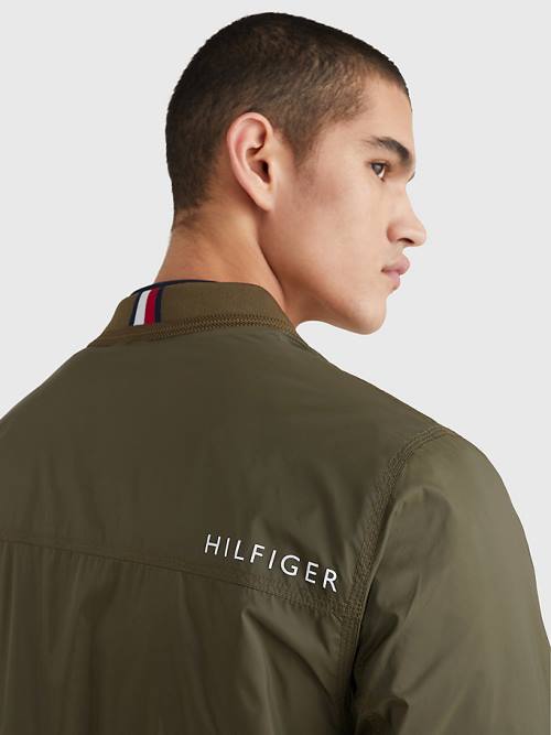 Tommy Hilfiger TH Warm Packable Insulated Bomber Ceket Erkek Haki | TH169PCH