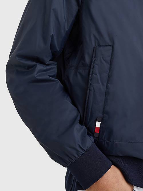 Tommy Hilfiger TH Warm Packable Insulated Bomber Ceket Erkek Mavi | TH730NMI