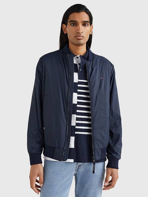 Tommy Hilfiger TH Warm Packable Insulated Bomber Ceket Erkek Mavi | TH730NMI