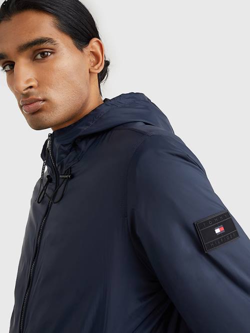 Tommy Hilfiger TH Warm Packable Kukuletalı Ceket Erkek Mavi | TH935JLU