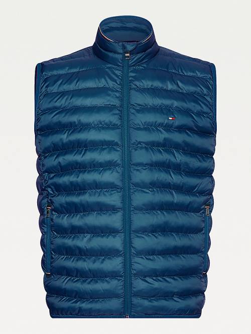 Tommy Hilfiger TH Warm Packable Padded Gilet Kaban Erkek Mavi | TH530MVL