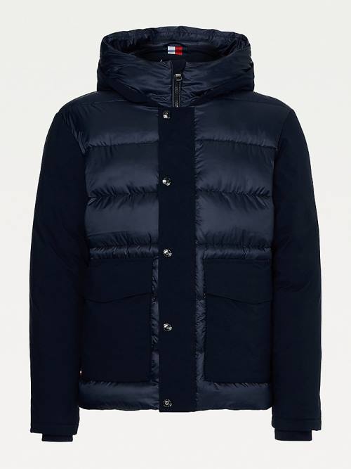 Tommy Hilfiger TH Warm Tech Filled Puffer Ceket Erkek Mavi | TH453IBV