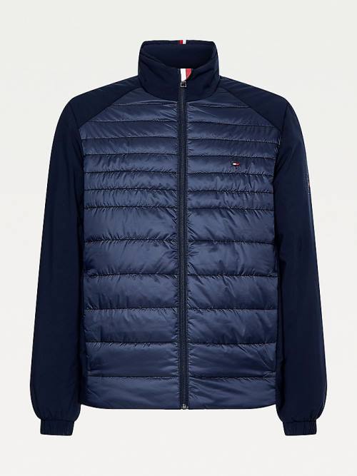 Tommy Hilfiger TH Warm Tech Padded Front Ceket Erkek Mavi | TH983SZV