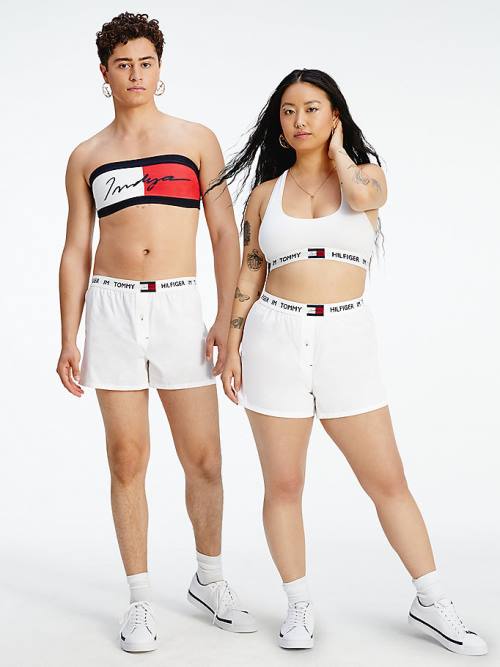 Tommy Hilfiger TOMMYXINDYA Boksör Shorts İç Giyim Kadın Beyaz | TH302IZL