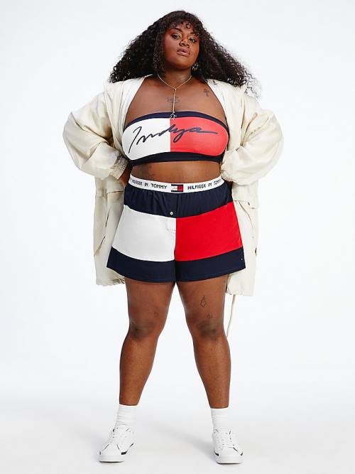 Tommy Hilfiger TOMMYXINDYA Curve Bandeau İç Giyim Kadın Mavi | TH382VQN