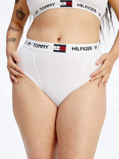 Tommy Hilfiger TOMMYXINDYA High-Belli Briefs İç Giyim Kadın Beyaz | TH631ASY