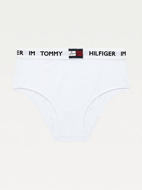 Tommy Hilfiger TOMMYXINDYA High-Belli Briefs İç Giyim Kadın Beyaz | TH631ASY