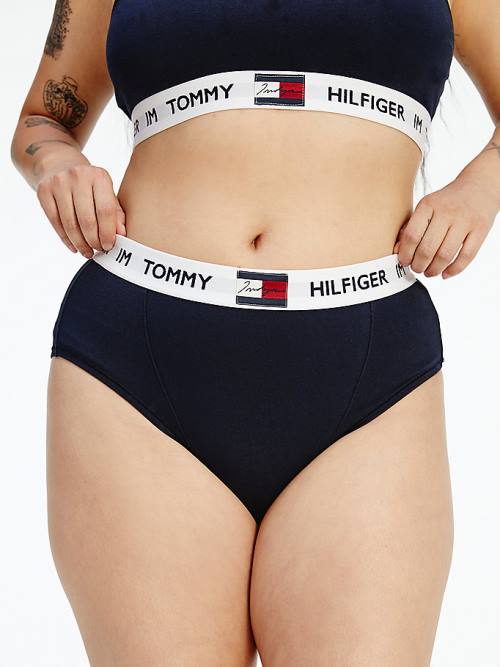 Tommy Hilfiger TOMMYXINDYA High-Belli Briefs İç Giyim Kadın Mavi | TH925DQU