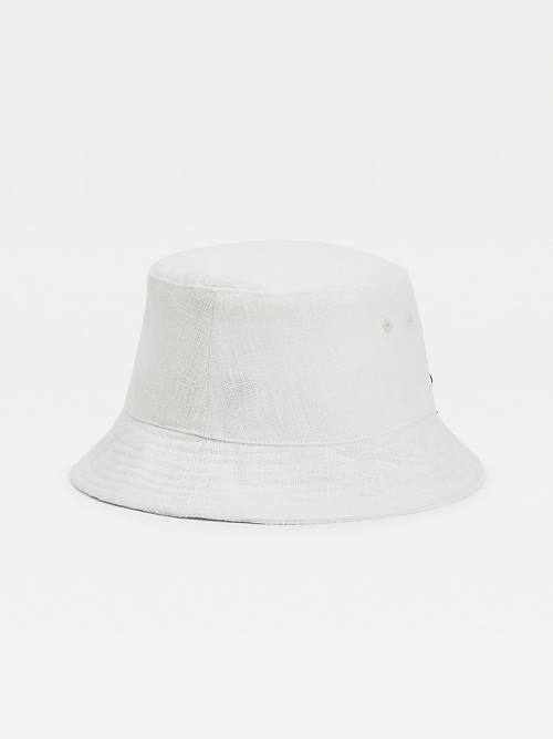 Tommy Hilfiger TOMMYXINDYA Linen Bucket Şapka Kadın Mavi | TH078SRJ