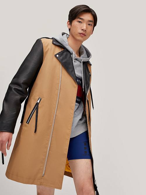 Tommy Hilfiger TOMMYXROMEO Dual-Gender Bisiklet Trench Kaban Kadın Kahverengi | TH159ZCO