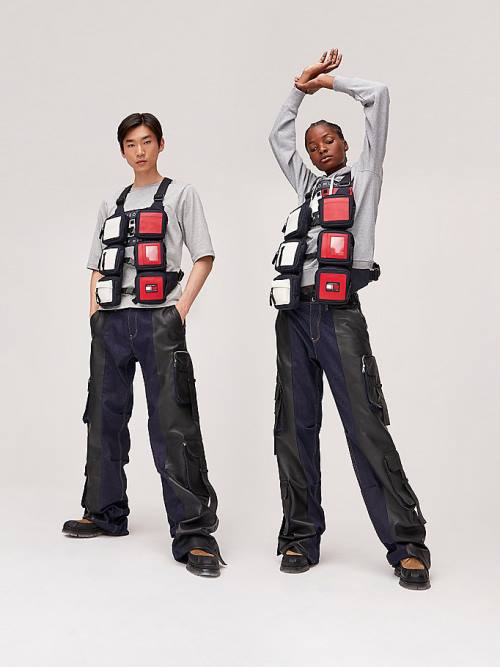 Tommy Hilfiger TOMMYXROMEO Dual-Gender Vest Box Çanta Kadın Mavi | TH701UQE