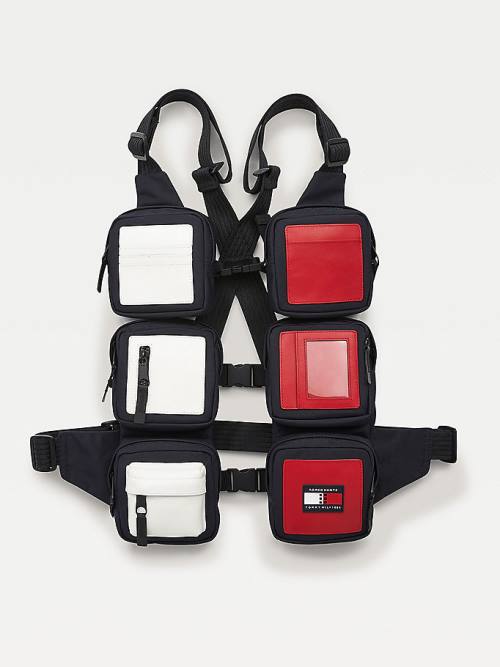 Tommy Hilfiger TOMMYXROMEO Dual-Gender Vest Box Çanta Kadın Mavi | TH701UQE