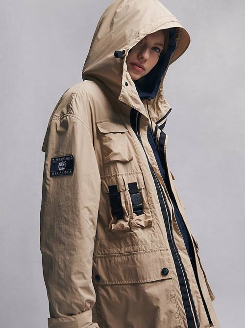 Tommy Hilfiger TOMMYXTIMBERLAND Dual Gender Reversible Parka Kaban Erkek Haki | TH609MQA