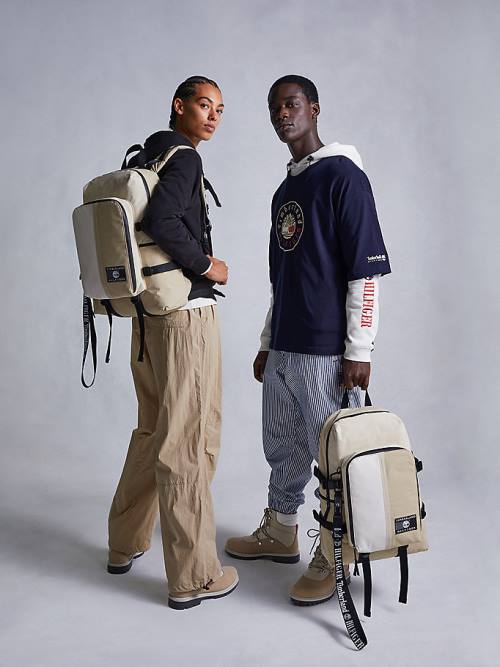 Tommy Hilfiger TOMMYXTIMBERLAND Reimagined Backpack Çanta Erkek Haki | TH968QZS