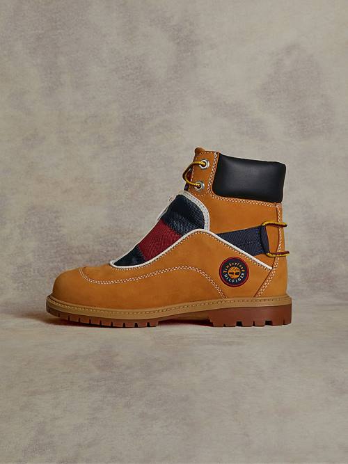 Tommy Hilfiger TOMMYXTIMBERLAND Remixed Signature C&S Bot Erkek Sarı | TH053MPL