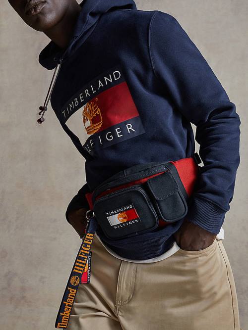 Tommy Hilfiger TOMMYXTIMBERLAND Remixed Bum Çanta Erkek Mavi | TH378MFK