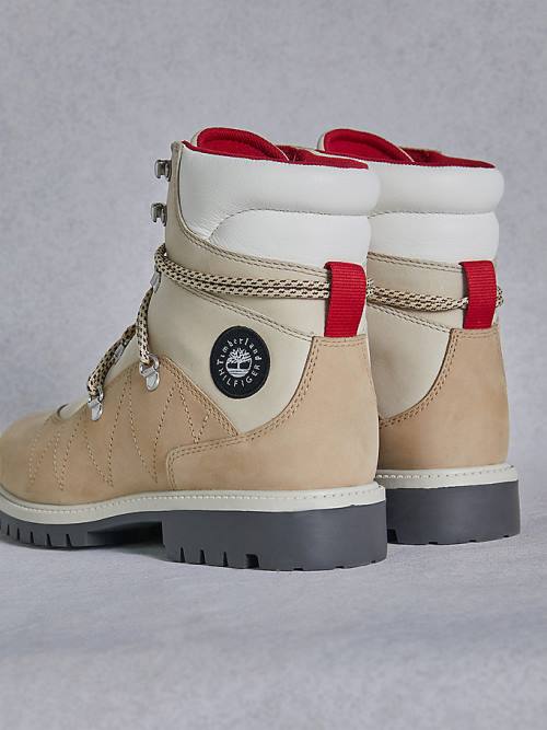 Tommy Hilfiger TOMMYXTIMBERLAND Su Geçirmez Yürüyüş Bot Erkek Bej Rengi | TH619ERC